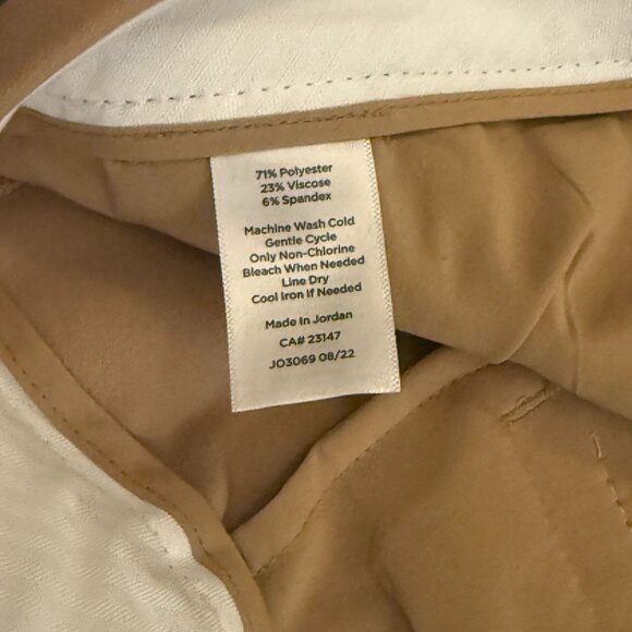 Talbots Hampshire Straight Ankle Pants in Rattan Beige - Picture 9 of 11